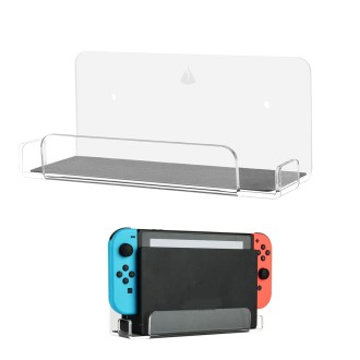 Game Console Wall Storage Bracket Game Console Accessories Storage Rack For Nintendo Switch(Transparent)