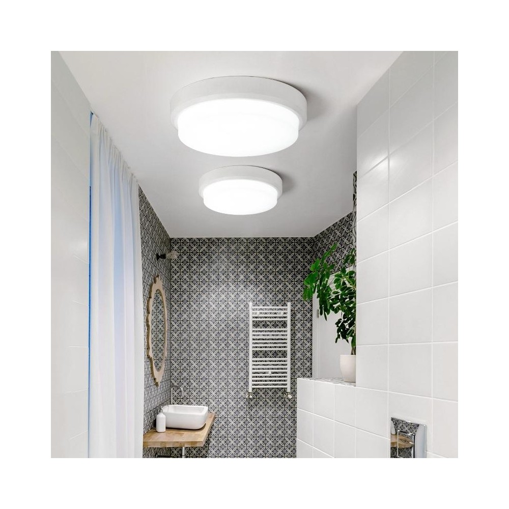 QSXDD-FSCB IP54 Waterproof Ceiling Lamp Dust-Proof Garden Corridor Wall Light Balcony Bathroom Ceiling Light, Power source: 12W 