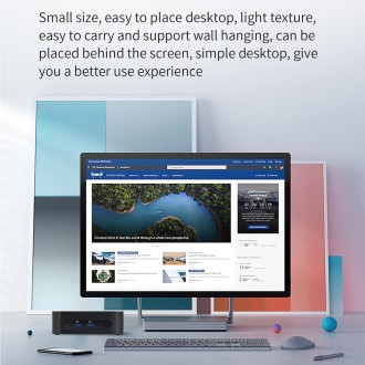 ZX03 Windows 11 Mini PC, Intel Alder Lake N95, Support Dual HDMI Output, Spec:Barebone(UK Plug)