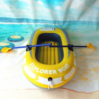 LS-801 Small PVC Water Casual Inflatable Boat, Style: Single People Use+Hand Pump+Paddle