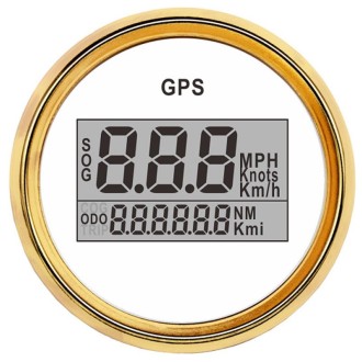 PLG2 DN52mm 12/24V Car and Boat General GPS Odometer Speedometer(WG)