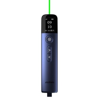 ASiNG A9s Multifunctional PPT Page Turning Pen Wireless Presenter (Blue)