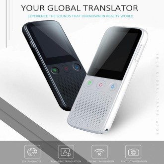 T10Pro Wifi Artificial Intelligence Photo / Recording Translating Machine Supports 138 Languages(White)