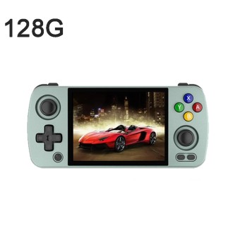 ANBERNIC RG405M Handheld Game Console 4 Inch IPS Touch Screen Aluminum Alloy Android 12 System 128G+128G 3100+Games(Gray)