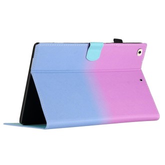 For iPad mini 5 / 4 / 3 / 2 / 1 Stitching Gradient Leather Tablet Case(Purple Blue)