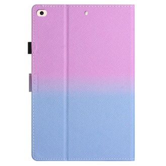 For iPad mini 5 / 4 / 3 / 2 / 1 Stitching Gradient Leather Tablet Case(Purple Blue)