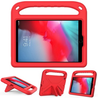 Handle Portable EVA Shockproof Anti Falling Protective Case with Triangle Holder For iPad mini 5 / 4 / 3 / 2 / 1 (Red)