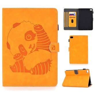 For iPad mini 2 / 3 / 4 / 5 Embossing Sewing Thread Horizontal Painted Flat Leather Case with Sleep Function & Pen Cover & Anti 