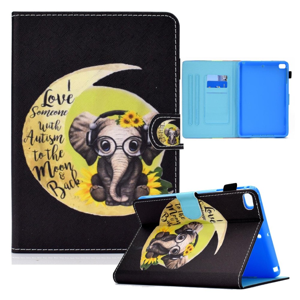 Colored Drawing Horizontal Flip Leather Case with Holder & Card Slots & Sleep / Wake-up Function For iPad mini 5 / 4 / 3 / 2 / 1