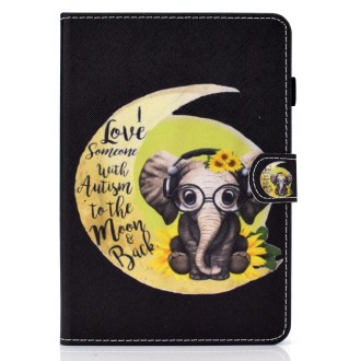 Colored Drawing Horizontal Flip Leather Case with Holder & Card Slots & Sleep / Wake-up Function For iPad mini 5 / 4 / 3 / 2 / 1