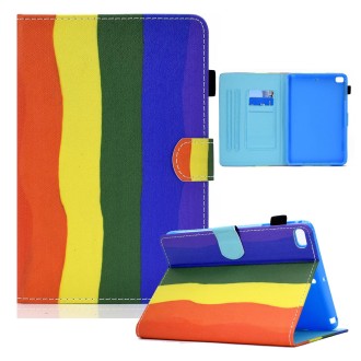 Colored Drawing Horizontal Flip Leather Case with Holder & Card Slots & Sleep / Wake-up Function For iPad mini 5 / 4 / 3 / 2 / 1