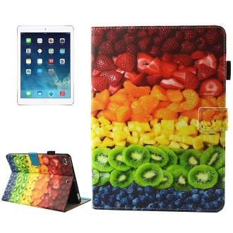 For iPad mini 4 / mini 3 / mini 2 / mini Universal Fruit Assorted Patterns Horizontal Flip Leather Protective Case with Holder &