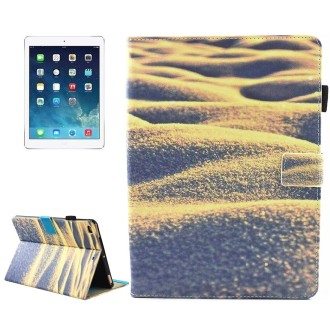 For iPad mini 4 / mini 3 / mini 2 / mini Universal Desert Pattern Horizontal Flip Leather Protective Case with Holder & Card Slo