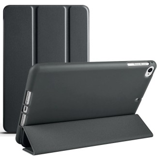 For iPad mini 5 / 4 / 3 / 2 / 1 3-folding TPU Horizontal Flip Leather Tablet Case with Holder(Black)