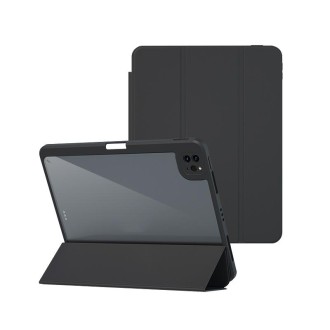 Magnetic Split Leather Smart Tablet Case For iPad mini 5 / mini 4(Black)