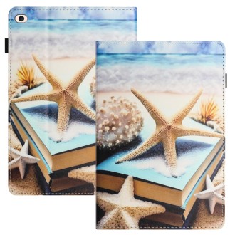 For iPad mini / 2 / 3 / 4 / mini 2019 Sewing Litchi Texture Smart Leather Tablet Case(Starfish)