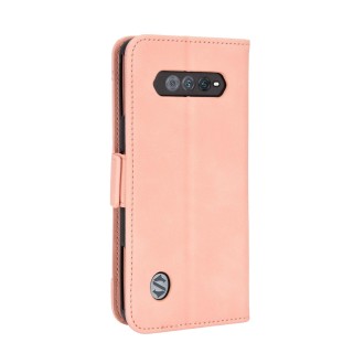 For Xiaomi Black Shark 5 RS Skin Feel Calf Texture Card Slots Leather Phone Case(Pink)