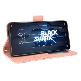 For Xiaomi Black Shark 5 RS Skin Feel Calf Texture Card Slots Leather Phone Case(Pink)