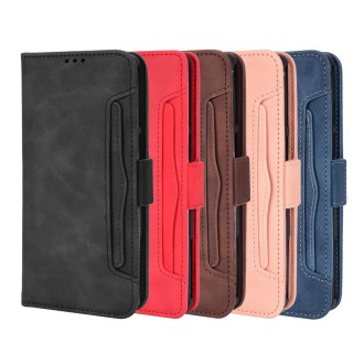 For Xiaomi Black Shark 5 RS Skin Feel Calf Texture Card Slots Leather Phone Case(Pink)