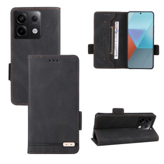 For Xiaomi Redmi Note 13 Pro 5G Magnetic Clasp Leather Phone Case(Black)