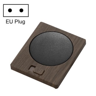 Home Constant Temperature Cup Mat Heat Thermos Coaster, Plug Type: EU Plug (Vintage Brown)