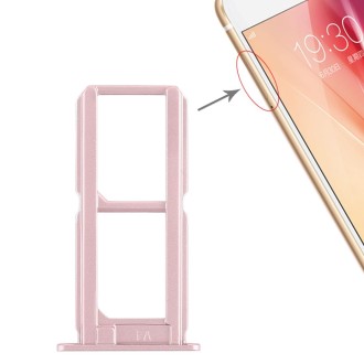 For Vivo X7 2 x SIM Card Tray (Rose Gold)