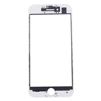 2 in 1 for iPhone 7 (Original Front Screen Outer Glass Lens + Original Frame)(White)