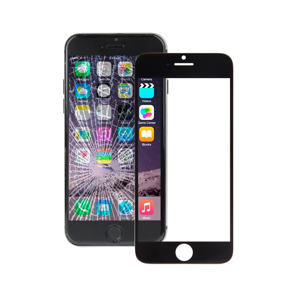 Front Screen Outer Glass Lens for iPhone 6 Plus(Black)