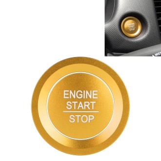 Car Engine Start Key Push Button Ring Trim Sticker for Honda(Gold)