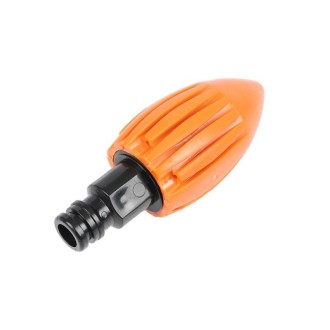 Water Rocket Washer Garden Hose Cleaning Head Drainage Trench Pressure Washer(Orange)