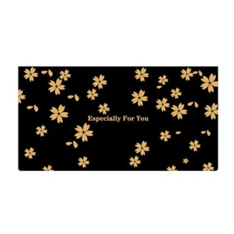 12 PCS Black Bronzing Greeting Card Holiday High-End Golden Blessing Greeting Card With Envelope(Four Leaf Clover)