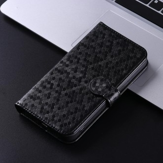 For Ulefone Power Armor 14 / Armor 14 Pro Honeycomb Dot Texture Leather Phone Case(Black)