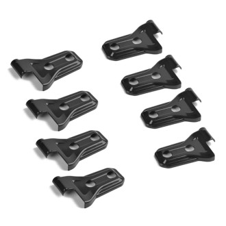 8 PCS Automotive ABS Side Door Hinge Protector Cover Trim for Jeep Wrangler JL 4 Door 2018-2019(Black)