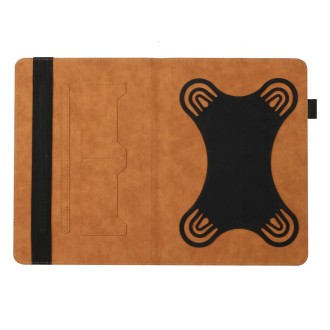 For 8 inch Life Tree Pattern Flip Universal Leather Tablet Case(Brown)