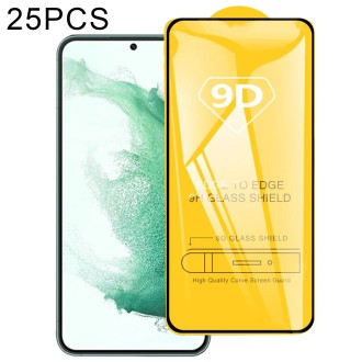 For Samsung Galaxy S23+ 5G Does Not Support Fingerprint Unlocking 25pcs 9D Full Glue Full Screen Tempered Glass Film