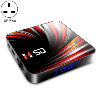 H50 4K Smart TV BOX Android 10.0 Media Player with Remote Control, Quad Core RK3318, RAM: 4GB, ROM: 64GB, 2.4GHz/5GHz WiFi, Blue