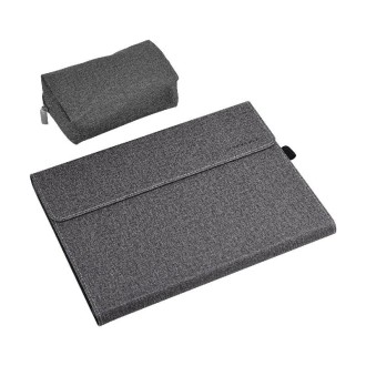 All-Inclusive Drop Case For Microsoft Surface Pro 8, Color: PC Hard Shell Light Gray With Power Pack