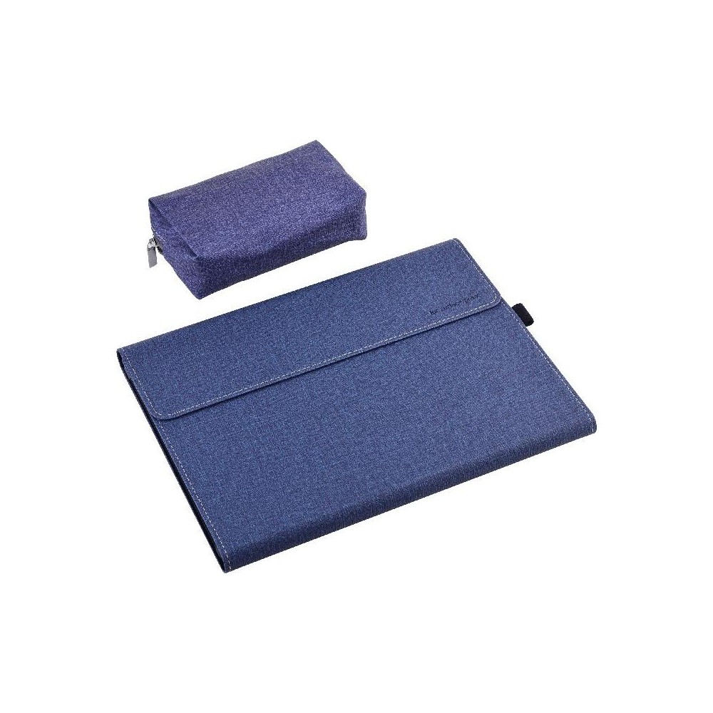 All-Inclusive Drop Case For Microsoft Surface Pro 8, Color: PC Hard Shell Dark Blue With Power Pack