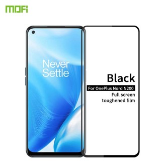 For OnePlus Nord N200 MOFI 9H 2.5D Full Screen Tempered Glass Film(Black)