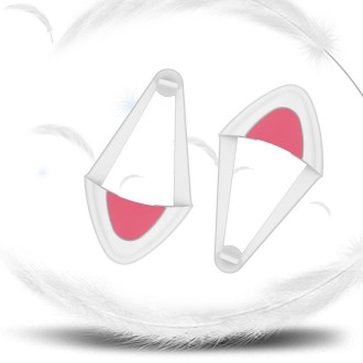 T6 Cute Cat Ear Decoration for Headphones(White)