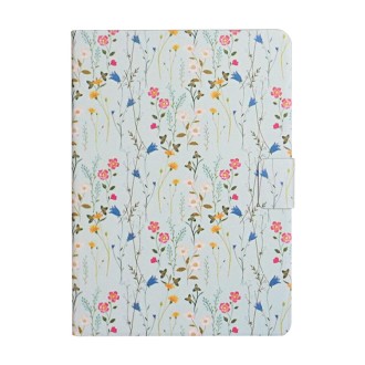 For Samsung Galaxy Tab S5e T720 Flower Pattern Horizontal Flip Leather Case with Card Slots & Holder(Small Floral)