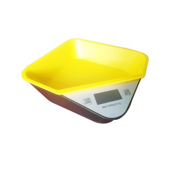 5kg/1g Kitchen Electronic Scale Coffee Scales Baking Food Scale Pallet Scale Pet Scale(Black Yellow)