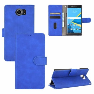 For BlackBerry Priv Solid Color Skin Feel Magnetic Buckle Horizontal Flip Calf Texture PU Leather Case with Holder & Card Slots 