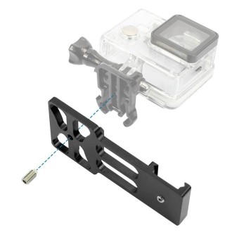 20mm Rail Side Mount for GoPro Hero11 Black / HERO10 Black /9 Black /8 Black /7 /6 /5 /5 Session /4 Session /4 /3+ /3 /2 /1, DJI