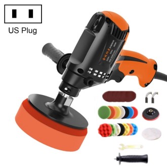 Car Beauty Sealing Glaze Polishing Machine Tile Repair Waxing Machine With Sponge Set, Model: 110V US Plug