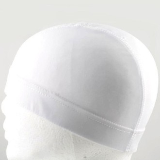 Hip Hop Dome Cap Wig Elastic Cap (White)