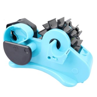 Multifunctional Tape Cutter Automatic Roller Tape Holder(35mm Blue)