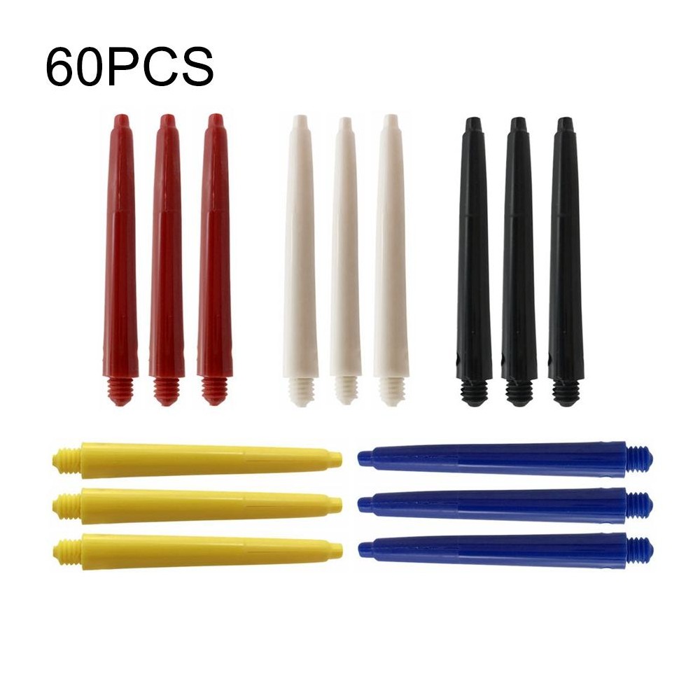 Cavalier 60 PCS Throwing Toy 45mm Shafts Nylon 2BA Dart Shaft, Random Color Delivery