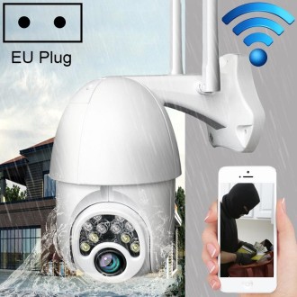 Q10 Outdoor Mobile Phone Remotely Rotate Wireless WiFi 10 Lights IR Night Vision HD Camera, Support Motion Detection Video / Ala