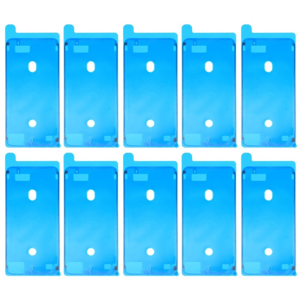 10 PCS LCD Frame Bezel Waterproof Adhesive Stickersfor iPhone 8 Plus (White)